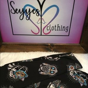 Plus skeleton owl print